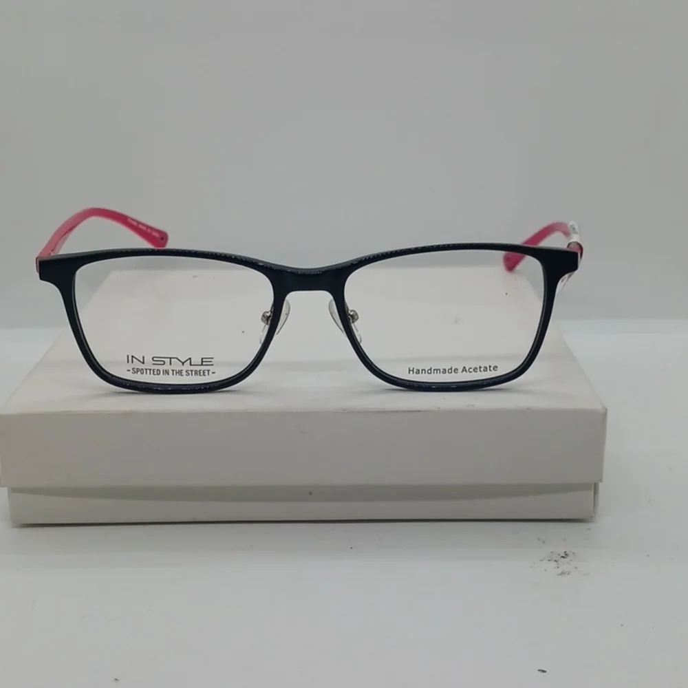 NWT WOMEN'S IN STYLE EYEGLASS FRAMES ISDF20 BLACK PINK